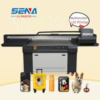 Impresora Automática de Inyección de Tinta UV para Personalizar Bolígrafos, Fundas de Teléfono, Alfombras Acrílicas, Tableros de Aluminio, Impresora Plana con Barniz
