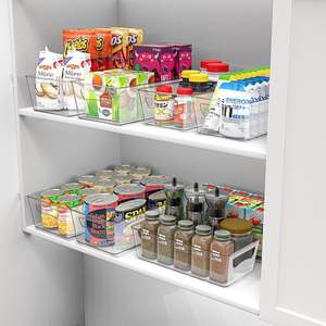 Boîte de rangement alimentaire en PET de haute qualité, nouveau design, organisateur transparent pour réfrigérateur avec drain pour cuisine et réfrigérateur - Product Image 4