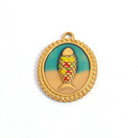 SUMMLY Hangende Oorbellen Bloem Hart Bril Ster Dier Kat Hond Bedel 18K Verguld Roestvrij Staal Charms Mode Sieraden