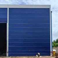 Porte de hangar commerciale intérieure moderne en PVC souple, double couche, coupe-vent et isolée, pour atelier, entrepôt, avion