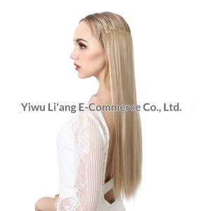 Extension <span class=keywords><strong>per</strong></span> Capelli Lunghi e Lisci Multicolore Sfumato, Regolabile e Invisibile, Stile Europeo-Americano <span class=keywords><strong>per</strong></span> Parrucche Femminili - Product Image 3