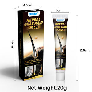 Sumifun grosir Herbal alami perawatan rambut abu-abu krim putih untuk hitam 20G - Product Image 2