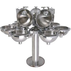 Hongkong bava bölücüler paslanmaz çelik asılı büfe hizmet gıda ısıtıcısı cam kapak rulo üst chafer dönen chafing çanak - Product Image 1