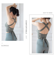 Soutien-gorge de sport réversible, écologique, léger, respirant et sans coutures pour femme, idéal pour le yoga et le fitness, avec bretelles très élastiques