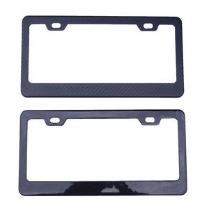 Marcos de Matrícula de Fibra de Carbono K, Paquete de 2, Ligeros, 5 mm, Brillantes/Mate, para Uso Automotriz y Multifuncional, Placas Estándar de EE. UU. - Product Image 1