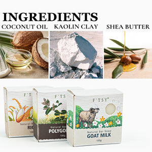 Pain <span class=keywords><strong>de</strong></span> savon personnalisé naturel au lait <span class=keywords><strong>de</strong></span> chèvre et au riz Polygonum pour le corps soin <span class=keywords><strong>de</strong></span> l'acné ensemble blanchissant hydratant et lissant pour le <span class=keywords><strong>bain</strong></span> utilisation au spa - Product Image 5