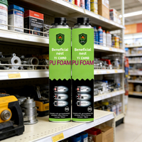 Mousse isolante PU ignifuge B1 à haute expansion pour la construction, isolation des fenêtres et des portes, colle en mousse pulvérisée pour économie d'énergie