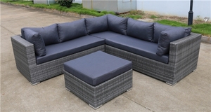 Yoho alta calidad de aluminio antioxidante al aire libre sofá jardín ratán mimbre patio sofá muebles conjunto - Product Image 2