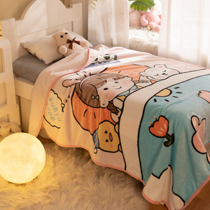 Passante invernale per bambini in maglia di flanella monostrato Cartoon eco-friendly 100% poliestere stile europeo americano pisolino - Product Image 2