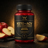 Bonbons gélifiés au vinaigre de cidre de pomme Keto ACV pour adultes, soutien des cheveux, de la peau et des ongles, complément alimentaire OEM