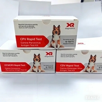 Premium Canine Parvovirus CPV Antigen Kombi-Schnelltest-Karte Tierarztpraxis Haustier-Diagnose-Kit für Hunde Tierkrankheits-Erkennung