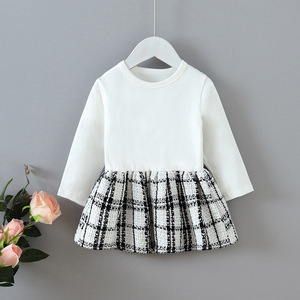 Vêtements pour enfants, printemps automne, ensemble de 2 pièces pour bébés filles, manteau à carreaux, robe tutu, ensemble de vêtements pour filles pour fête d'anniversaire - Product Image 5