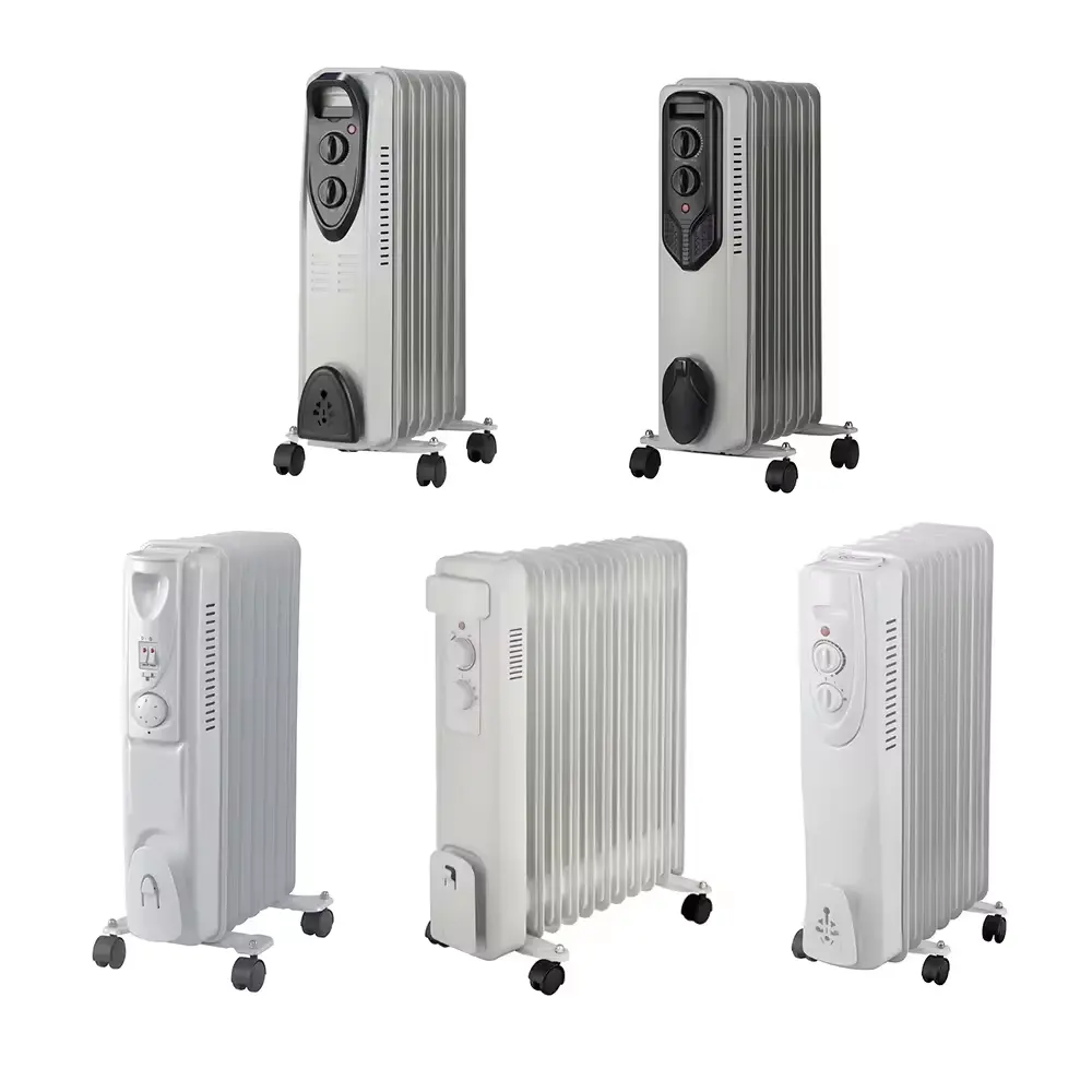 Radiador aquecedor de óleo para máquinas, aquecedor elétrico de quarto, 400w, 600w, 900w, 1000w, 1500w, 2000w, 2500w