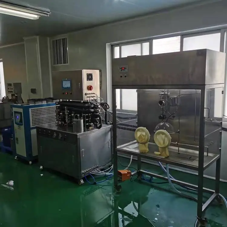 Taze süt suyu için laboratuar ekipmanları 5L 20L DSI tübüler sterilizasyon makinesi pasteurizer