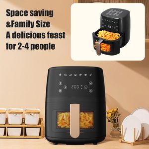 2400W 6L công suất cao nhà máy tùy chỉnh kỹ thuật số điện thông minh Bạc Crest Nồi chiên không khí Lò đa chức năng cho hộ gia đình RV - Product Image 3