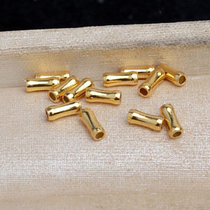 Perles en argent pour bijoux DIY, tube en bambou, perles de barrière, 8-12 mm, tube creux, perles à trou, plateau vide, 5767 - Accessoires pour bijoux - Product Image 4