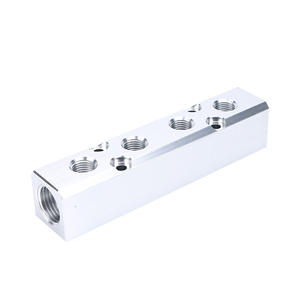 Алюминиевые воздушные коллекторы с большим потоком, прямой ряд через многотипроводную трубу, шунтирующий дренажный распределитель газа для воды - Product Image 3