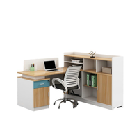 Bureau modulaire STG 4 places, 6 places, structure métallique, poste de travail linéaire nordique pour mobilier de bureau commercial avec armoire