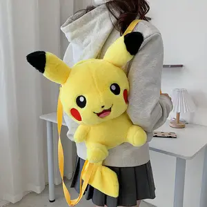 Kawaii Pokemon Plush Backpack Pikachu Plush Bag Backpack Plush Doll For Kid