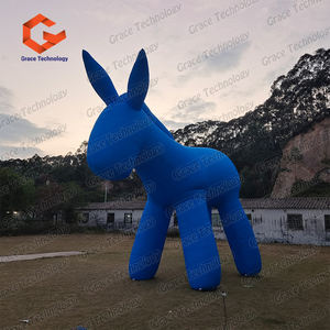 Modelos de burros inflables gigantes de dibujos animados, personajes de burros inflables personalizados para festivales de arte - Product Image 6