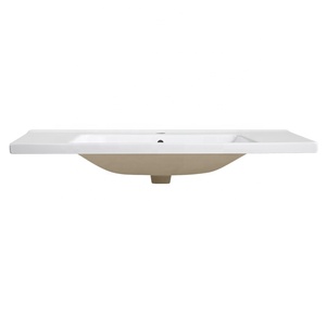 Thiết kế hiện đại thương mại rử<span class=keywords><strong>a</strong></span> tay lưu vực bồn rử<span class=keywords><strong>a</strong></span> 101cm chiều rộng hình chữ nhật phòng tắm đồ nội thất tủ lỗ duy nhất vòi nước cho khách sạn - Product Image 4