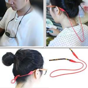 Chaîne de lunettes de soleil réglable, cordon antidérapant pour le sport, sangle élastique en silicone pour lunettes - Product Image 6