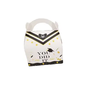 Candy Box Chocolate Gift Box Chocolate Candy Paper Decorations College School Supplies Graduation Tote Bag Graduation Candy Box