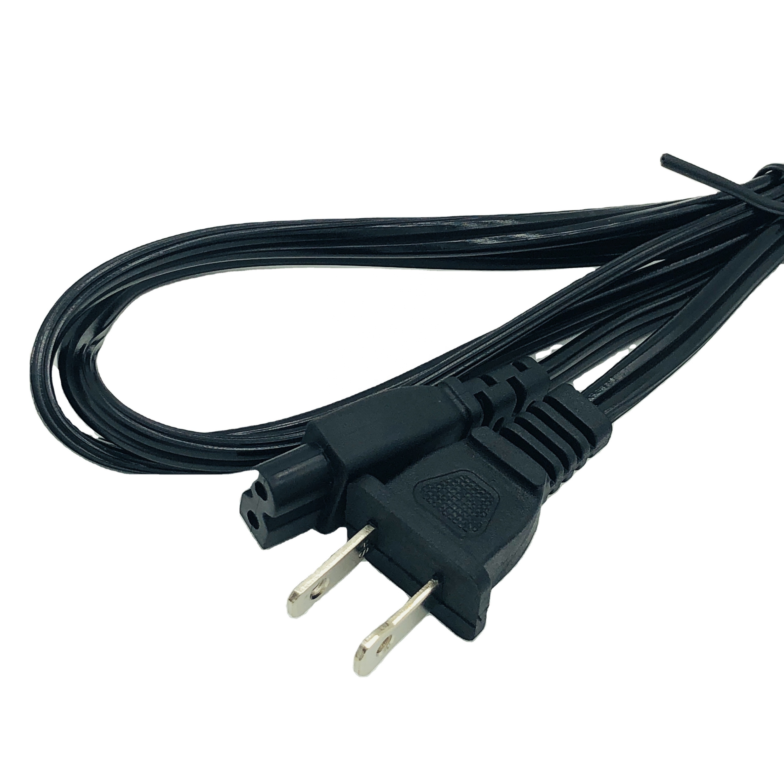 plano conector C8 poder negro interior cable de extensión nuevo producto americano 250V 16A H03VVH2 1,5 M 2 pines no-Tierra