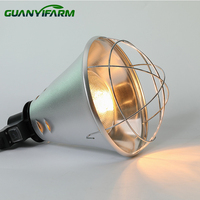 Lampe chauffante en aluminium GUANYIFARM avec protection pour l'élevage de volailles, le chauffage des porcelets et l'élevage du bétail