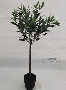 SGL-01 60cm Artificielle Olivier 2FT Grand Faux Plante Maison Bureau Décor Intérieur En Pot Bois Naturel Tronc Réaliste Fruits - Product Image 2