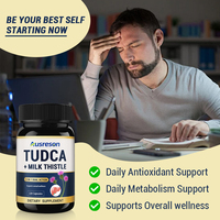Capsules OEM TUDCA Complex : Extrait d'huile de chardon-Marie pour la détoxification hépatique, complément alimentaire à base de plantes, capsules de chardon-Marie TUDCA de Chine