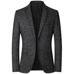 नया सूट पुरुषों जैकेट फैशन स्लिम आकस्मिक कोट सुंदर व्यापार जैकेट धारीदार ब्लेजर्स में सबसे ऊपर