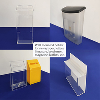 Transparent petit acrylique chevalet support Lucite porte-revues brochure dépliant support de livre de cuisine livre ouvert présentoir support