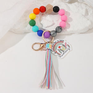 ของขวัญวัน<span class=keywords><strong>ครู</strong></span>สายรัดข้อมือซิลิโคนลูกปัดพวงกุญแจสายรัดข้อมือน่ารักแฟชั่นของขวัญบัณฑิตสำหรับ<span class=keywords><strong>ครู</strong></span>ความกตัญญู - Product Image 6