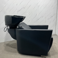 Nouveau produit : Fauteuil de lavage semi-inclinable pour salon de coiffure et institut de beauté, avec bac de lavage intégré, pour shampoing et soins capillaires