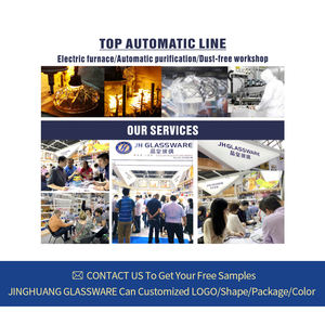 JINGHUANGOEM/ODM vetreria modello verticale Drinkware brocca acqua potabile brocca Set tazza di vetro per caffè succo di tè - Product Image 6