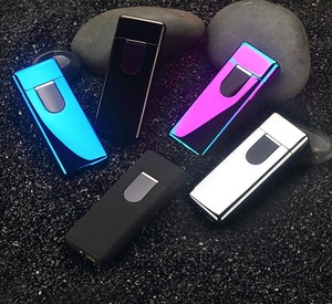 Nouveau briquet électronique rechargeable à arc rotatif rond à écran tactile avec logo OEM - Product Image 6