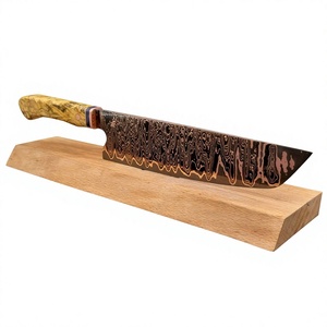 Cuchillo Santoku de Acero Damasco con Cobre SCL, Profesional para Cocina, DIY OEM/ODM, Mango de Diseño Recto, Calidad Premium, 1 Año de Garantía - Product Image 1