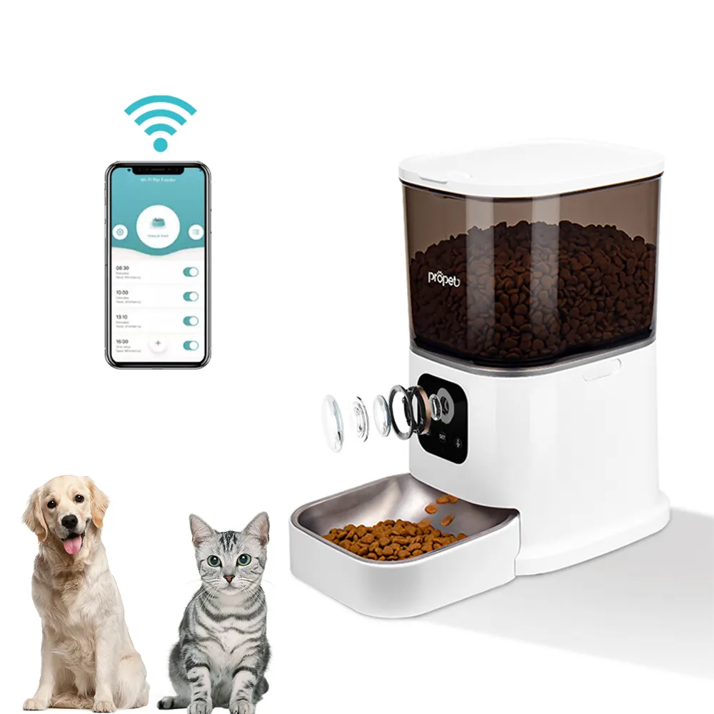 Hotsale intelligent timer food smart automatic pet feeder for dogs cats