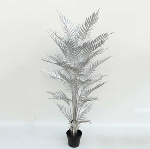 Hot bán New Vàng Phượng cọ cho trang trí nội thất lá nhân tạo tùy chỉnh cây cọ - Product Image 4