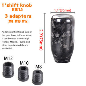 RASTP Carbon Fiber Gear <b>Shift</b> <b>Knob</b> Mid Length Short For Car Custom Modification Parts - Product Image 5