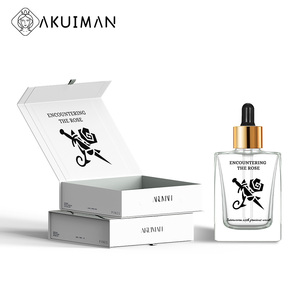 Clear Square Glass <b>Dropper</b> <b>Bottle</b> Empty Thick Base Cosmetic <b>Bottle</b> Gold Silver Black Cap Serum Essential Oil - Product Image 3