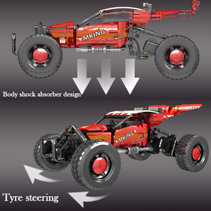Mould King 18019 - Le Camion Tout-Terrain Télécommandé <span class=keywords><strong>Hurricane</strong></span> - Voiture de Drift dans le Désert - Blocs de Construction - Voiture RC 4x4 Haute Vitesse Tout-Terrain - Product Image 4