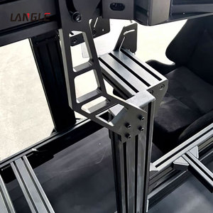 Cockpit de simulation de course de niveau supérieur, configuration personnalisée, structure en aluminium, cadre de travail LANGLE-4080, <span class=keywords><strong>simulateur</strong></span> le plus réaliste - Product Image 6