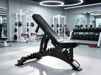 Machine Smith Professionnelle Pliable et Portable, Nouveau Design, en Acier Durable, pour Entraînement de Force à Domicile, Banc de Musculation à Poids Réglables