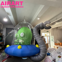 Modèle de pieuvre gonflable volantante personnalisé pour la décoration d'événements