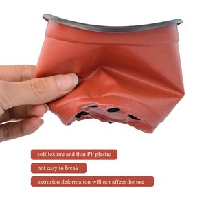 Pots de semis de plantes rouges pp pots de fleurs en plastique de transplantation de plantes de serre pour plantes - Product Image 2