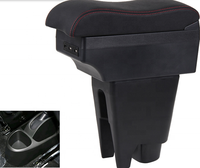 DAIAO Boîte de rangement de luxe pour console centrale de voiture avec chargeur USB et design rotatif pour Peugeot 107 DA-6394