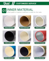 Personnaliser l'impression Rectangle Papier Matériel Push up Cosmétiques Paquets Papier Déodorant Tube Baume À Lèvres Bâton Conteneur