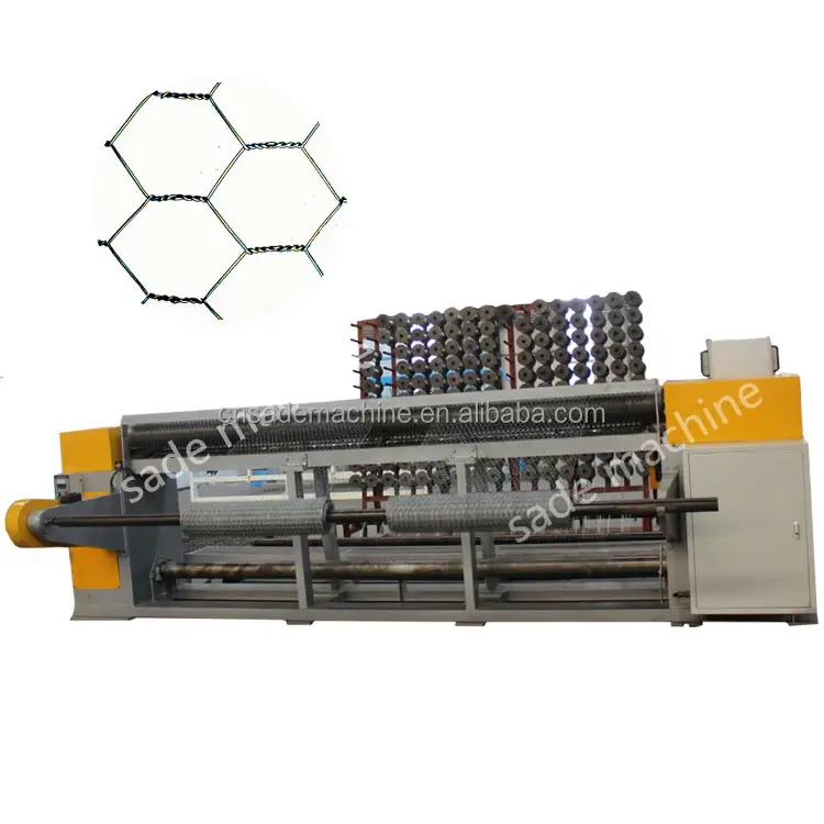 Mesin pembuat pagar jaring heksagonal otomatis dengan sistem otomatis buatan Tiongkok